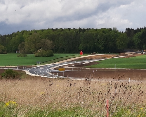 Kreisstraße LIF 12 - Ortsumgehung von Modschiedel